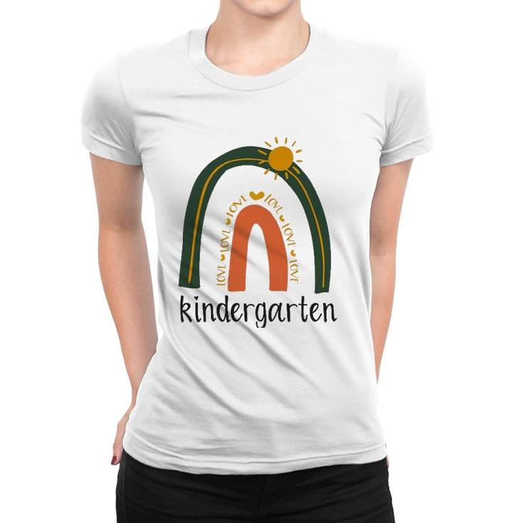 Love Rainbow Proud Nursery Preschool Kindergarten Teacher Women T-shirt