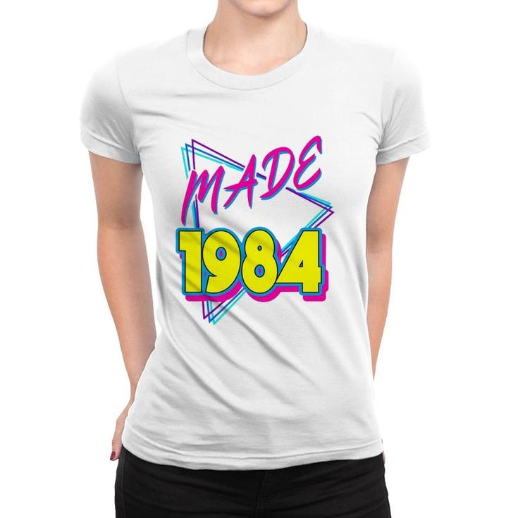 Made In 1984 38Th Birthday Retro 38 Years Old Vintage 80S Women T-shirt