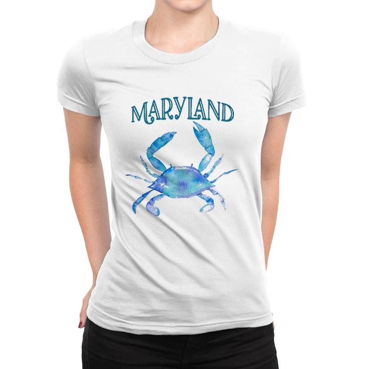 Maryland Beautiful Chesapeake Bay Blue Crab - Maryland  Women T-shirt