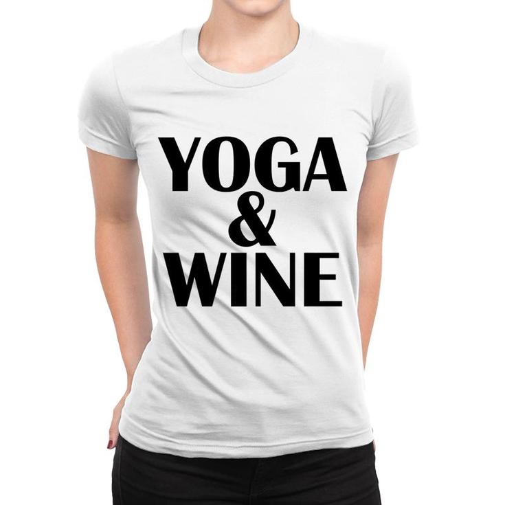 Meditation Yoga Wine Tees Alcohol Fitness Women Gift Women T-shirt