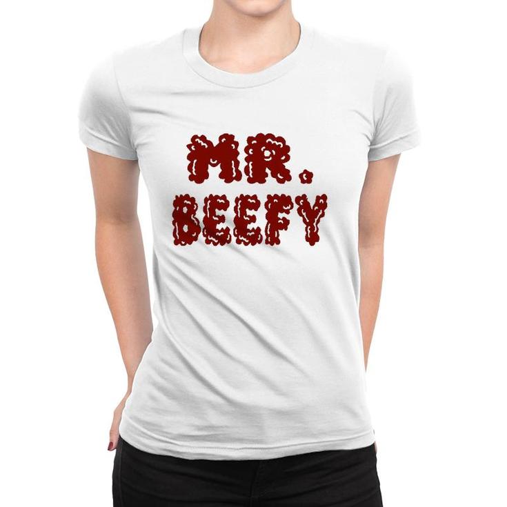 Mens Mr Beefy- Funny Graphic Art Women T-shirt