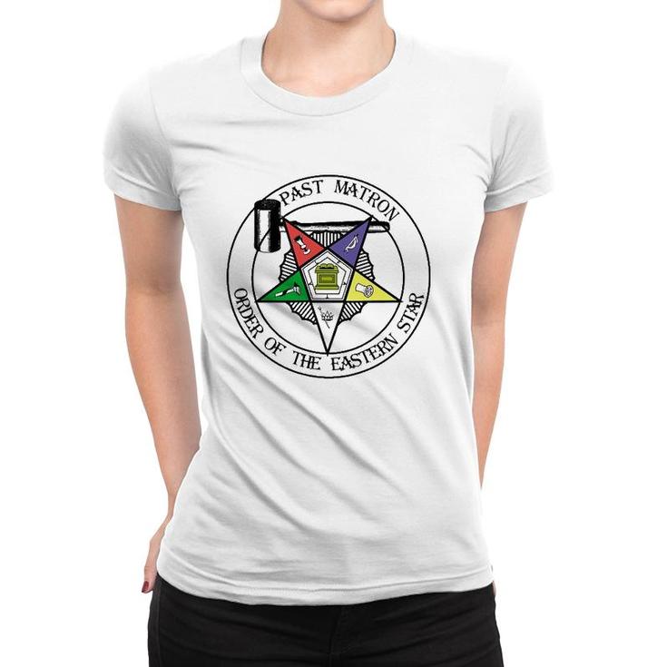 Past Matron Gavel Symbol Masonic Order Of The Eastern Star Women T-shirt