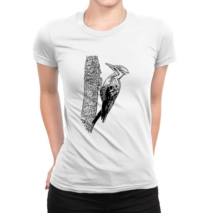 Pileated Woodpecker Bird Lover Gift Women T-shirt