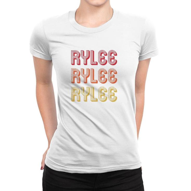 Rylee Gift Name Personalized Retro Vintage 80S 90S Birthday Women T-shirt
