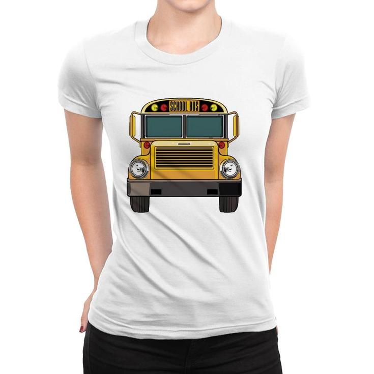 School Bus Driver Mechanic Road Vehicle Halloween Costume Women T-shirt