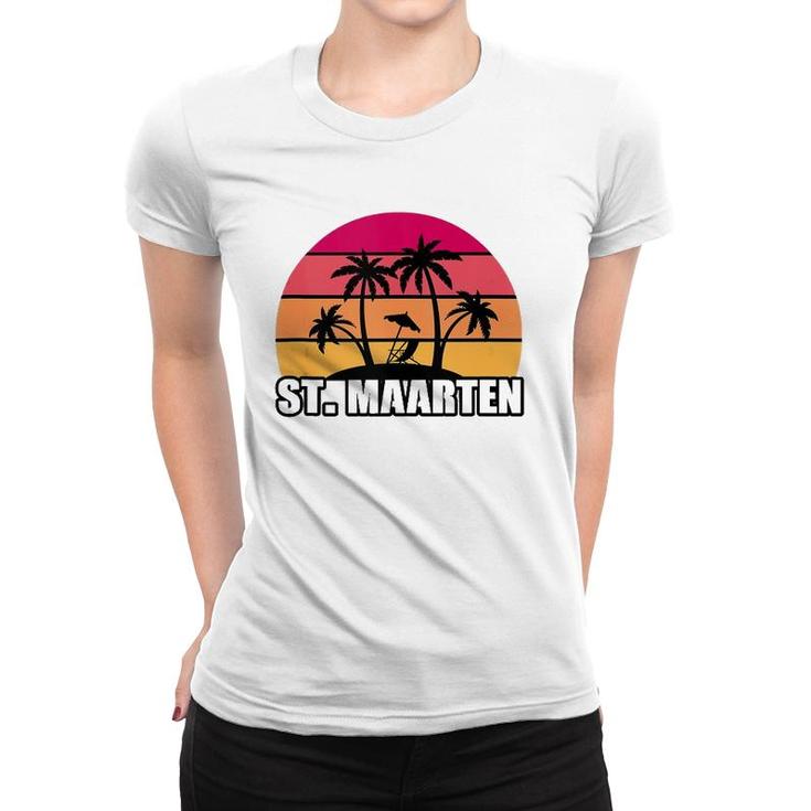 St Maarten Vacation Souvenir Gift  Women T-shirt