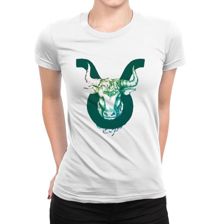 Taurus Watercolor Zodiac Gift Women T-shirt
