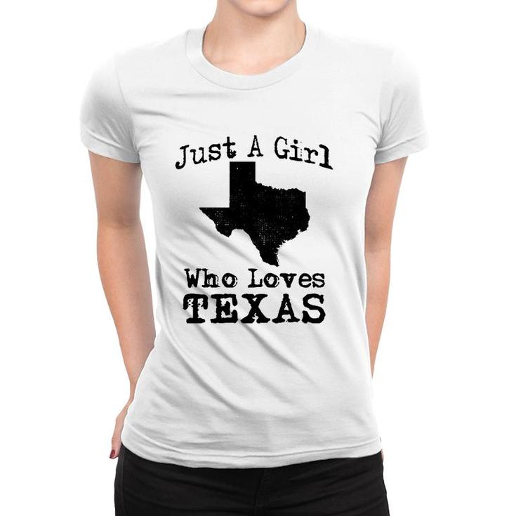 Texas Flag Map Outfit Girl Who Love Texan Patriot Gift Idea Women T-shirt
