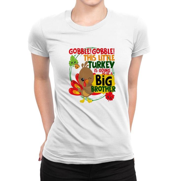 Thanksgiving Turkey Big Brother Kids Matching Pregnant Women T-shirt