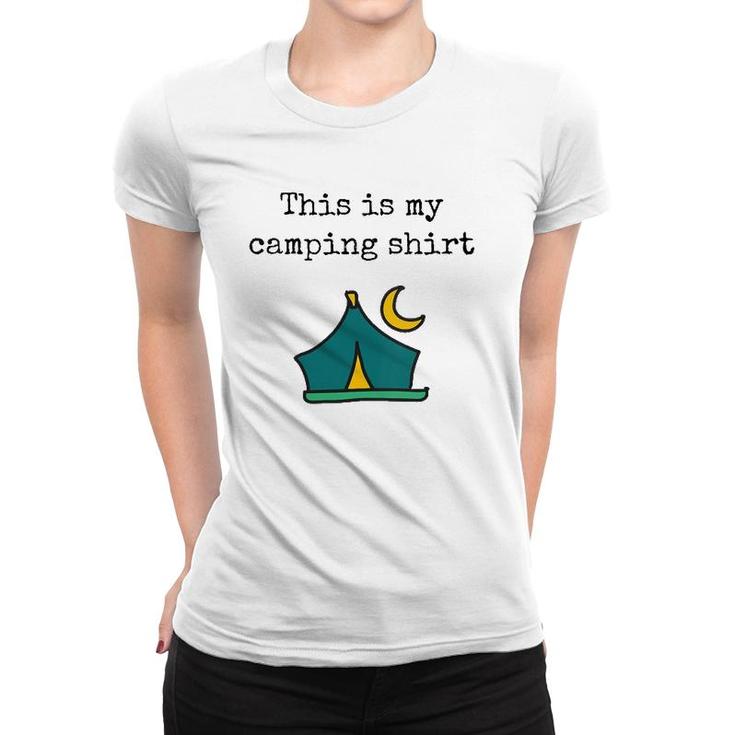 Womens Camping  V-Neck Women T-shirt