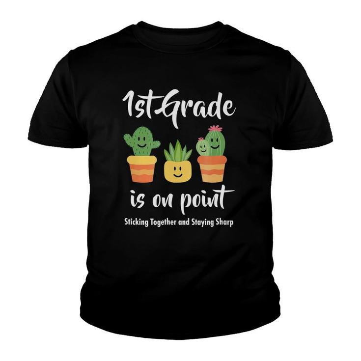 1St Grade Teacher Cactus Youth T-shirt