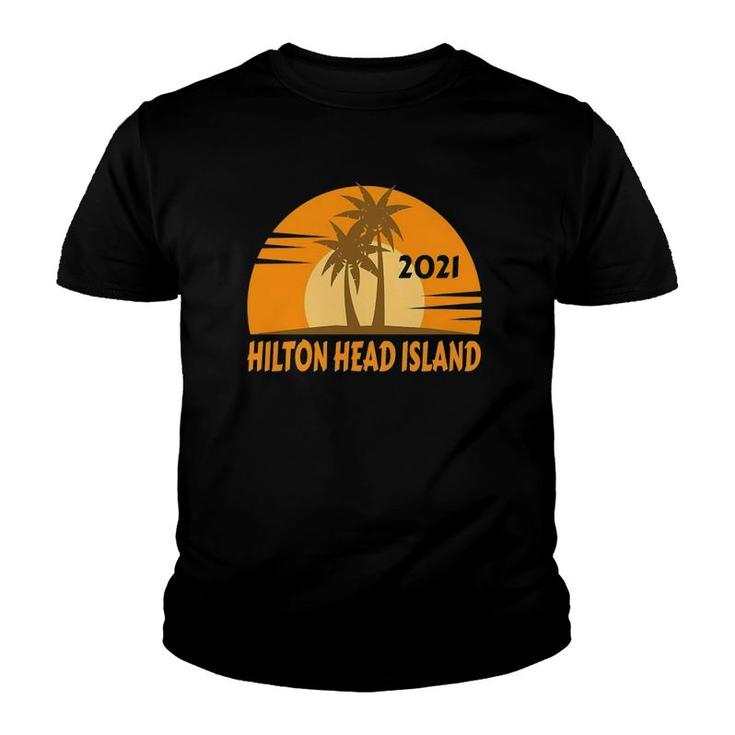 2021 Hilton Head Island Vacation Family Trip Souvenir Youth T-shirt