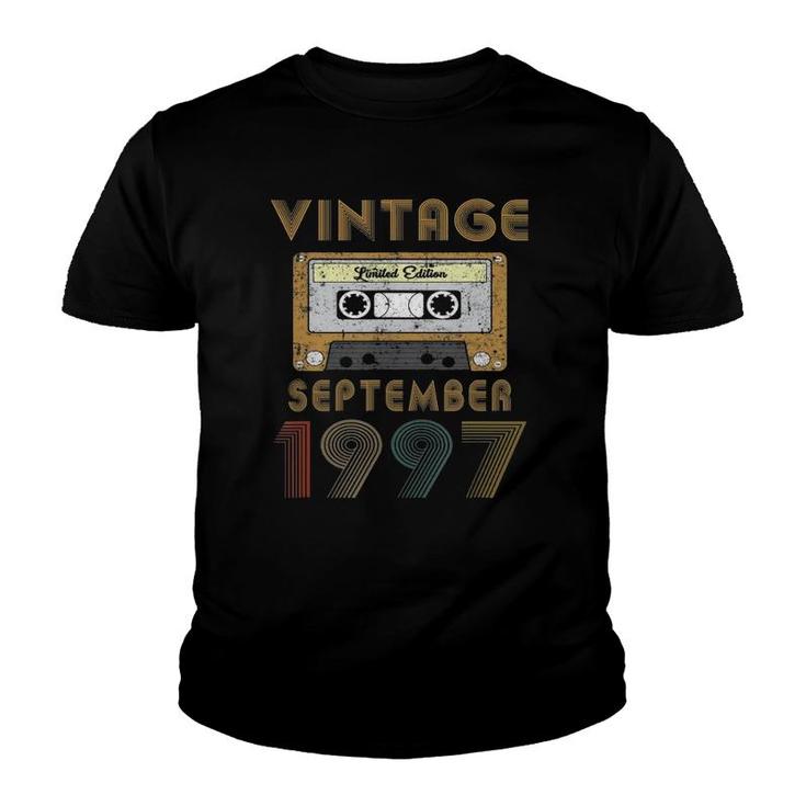 23 Years Old - Vintage Made In September 1997 23Rd Birthday Youth T-shirt