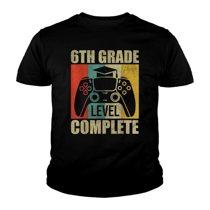 6Th Grade Level Complete Gamer  Boys Kids Graduation  Youth T-shirt