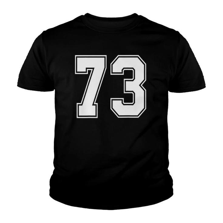 73 Number 73 Sports Jersey My Favorite Player 73 Ver2 Youth T-shirt