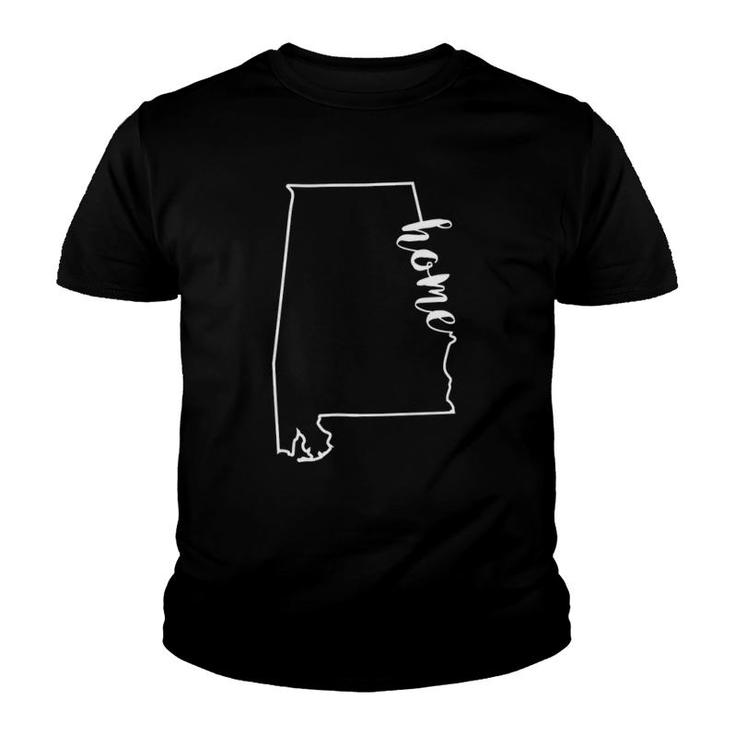 Alabama Home For Any Alabama Native Youth T-shirt