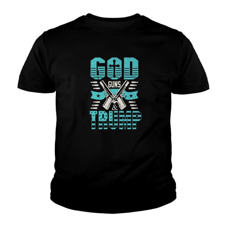 American Trump Supporters Apparel God Guns And Trump Gift Premium Youth T-shirt