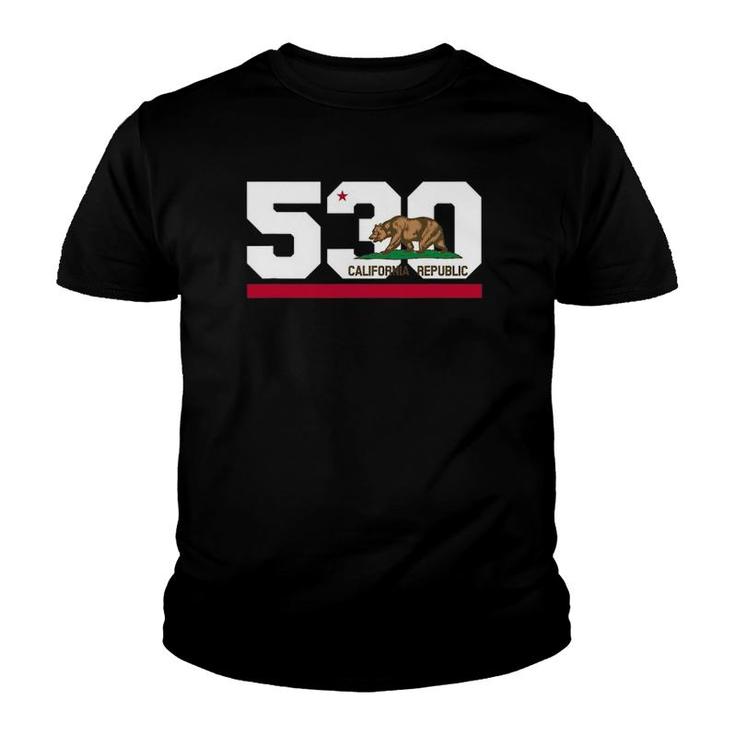 Area Code 530 - Lake Tahoe California Youth T-shirt