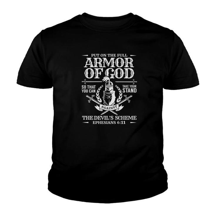 Armor Of God Bible Quote Christian Gift Premium Youth T-shirt