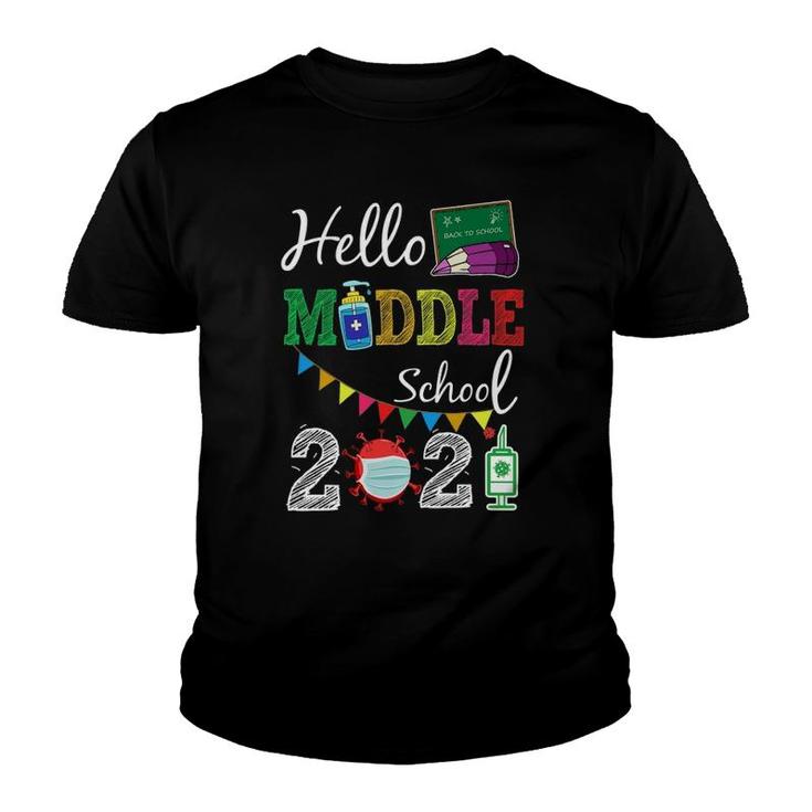 Back To School 2021 Hello Middle School Teacher Student Youth T-shirt