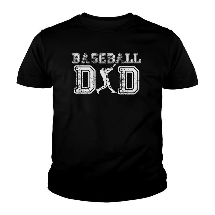 Baseball Dad Funny Fathers Day Gift For Daddy Papa Father Youth T-shirt