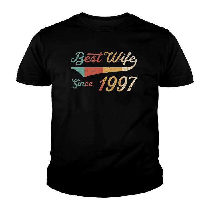 Best Wife Since 1997 - 25 Year Wedding Anniversary Youth T-shirt