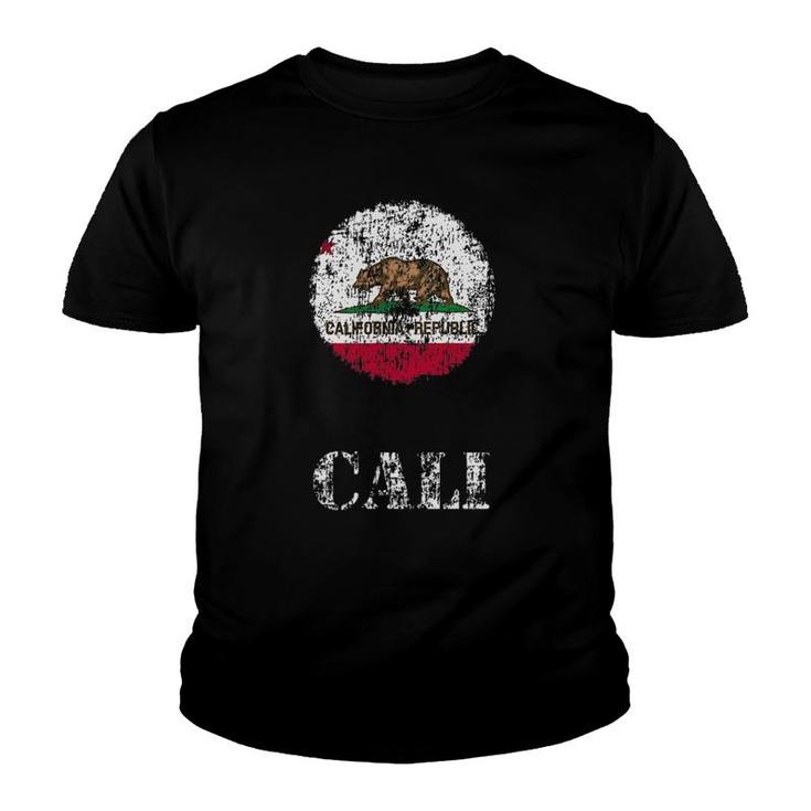 California - California Flag Republic Bear Youth T-shirt