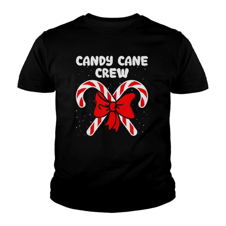 Candy Cane Crew Christmas Sweets Family Matching Costume Youth T-shirt