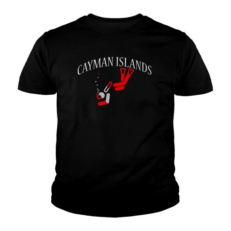 Cayman Islands Scuba Diving  Dive Flag Gift Tee Youth T-shirt