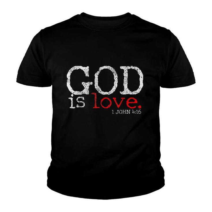 Christians God Is Love Gift Vintage Youth T-shirt