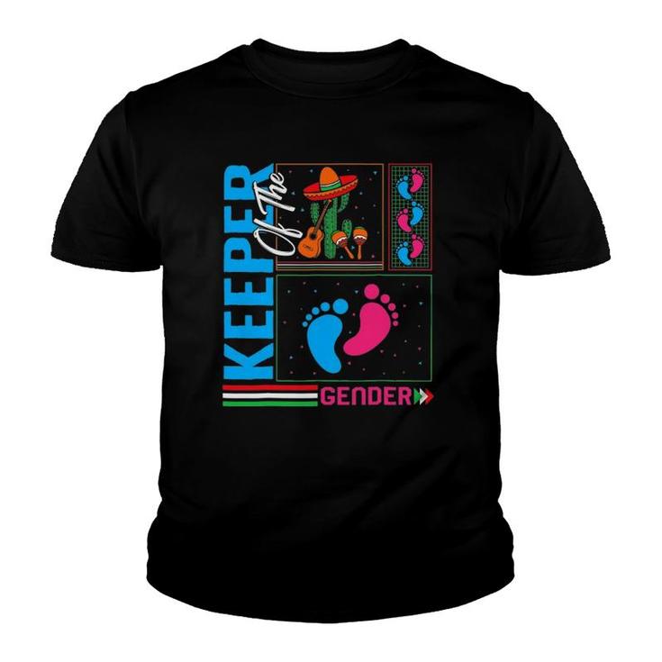 Cinco De Mayo Keeper Of The Gender Baby Shower Party Fiesta Youth T-shirt