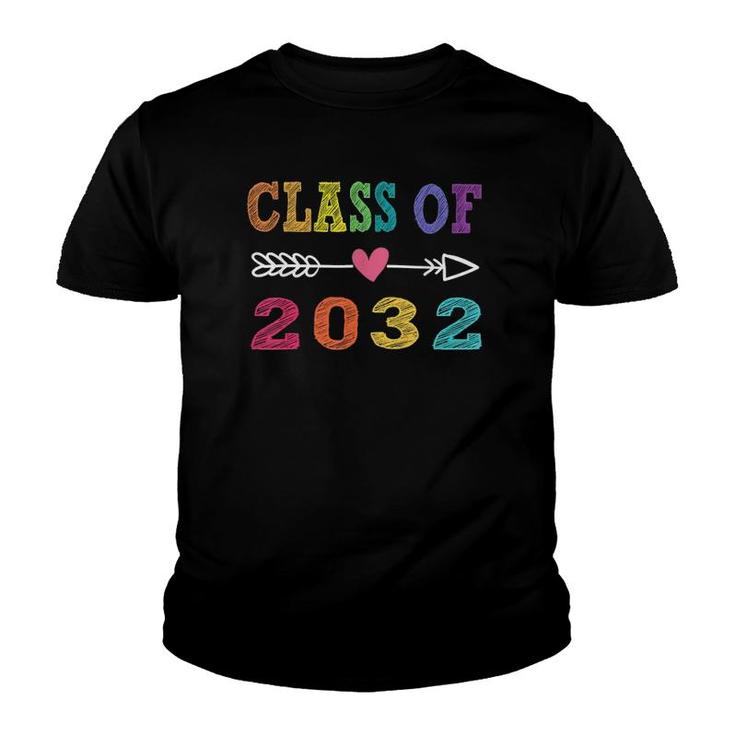 Class Of 2032 Pre-K Graduate Preschool Graduation Youth T-shirt