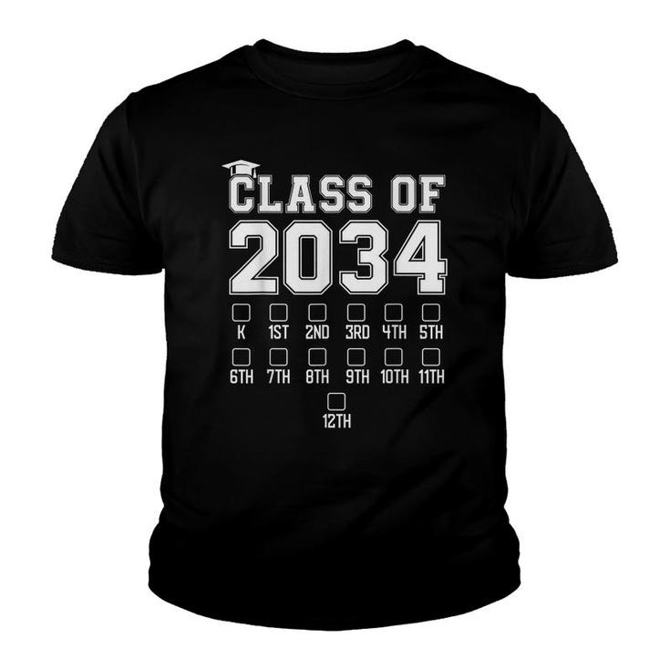 Class Of 2034 Graduate Graduation Senior 2034 Boys Girls Kid  Youth T-shirt