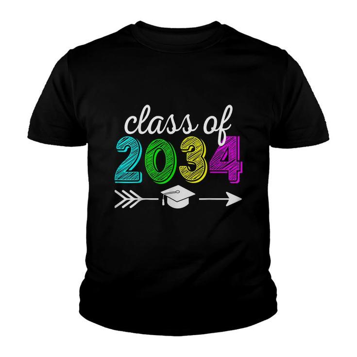 Class Of 2034 Grow With Me Hello Kindergarten Back To School  Youth T-shirt