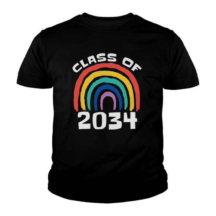 Class Of 2034 Rainbow Grow With Me School Teacher Student Youth T-shirt