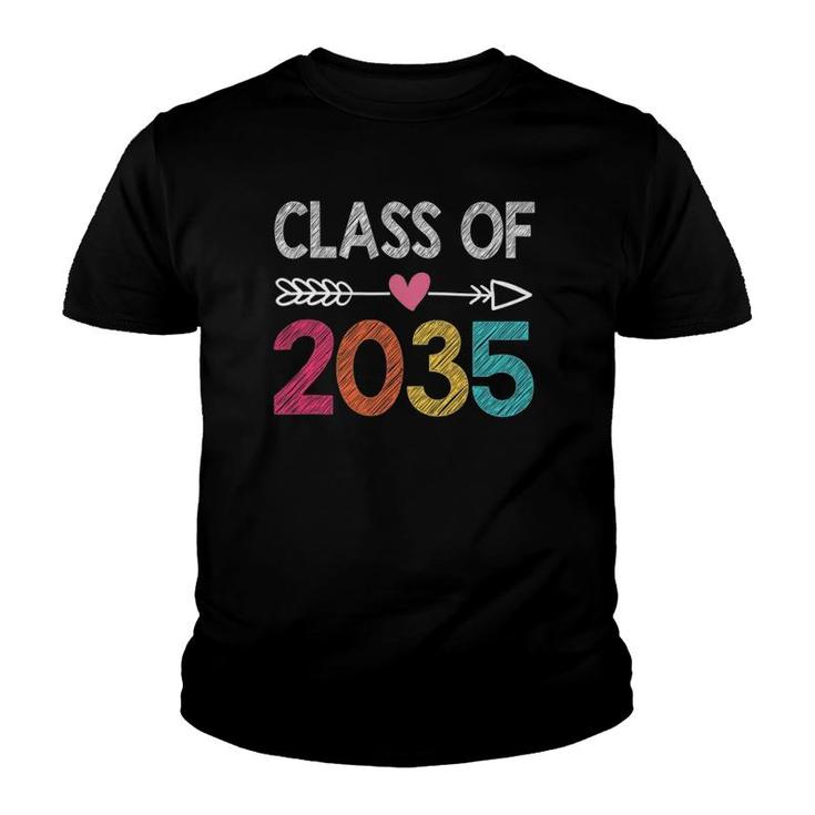 Class Of 2035  Pre-K Graduate Preschool Graduation Youth T-shirt