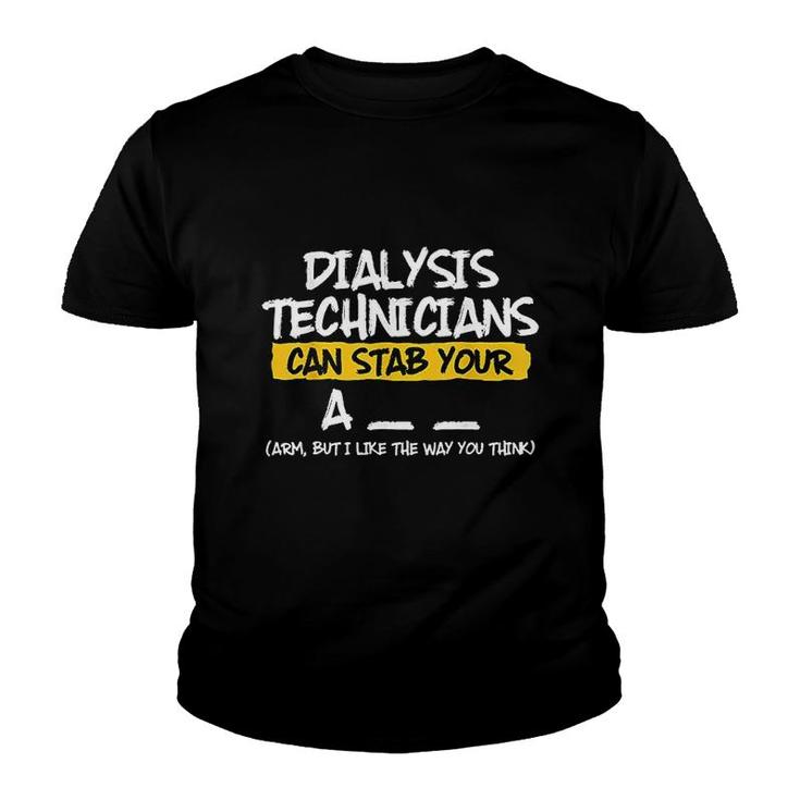 Dialysis Technician Arm Nephrology Tech Youth T-shirt