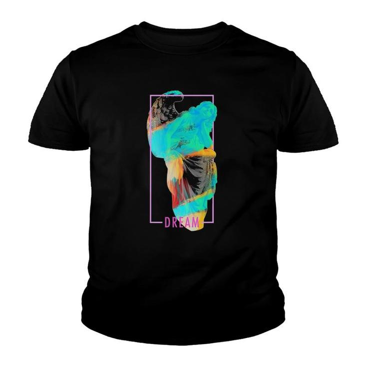 Dream Angel Statue - Vaporwave Aesthetic Art Youth T-shirt