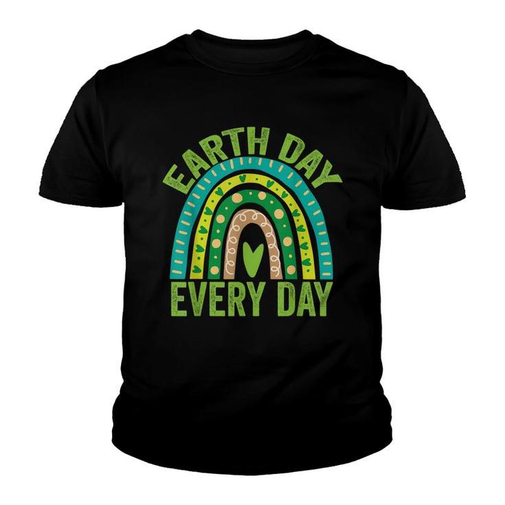 Earth Day Everyday Green Rainbow Earth Day  Youth T-shirt