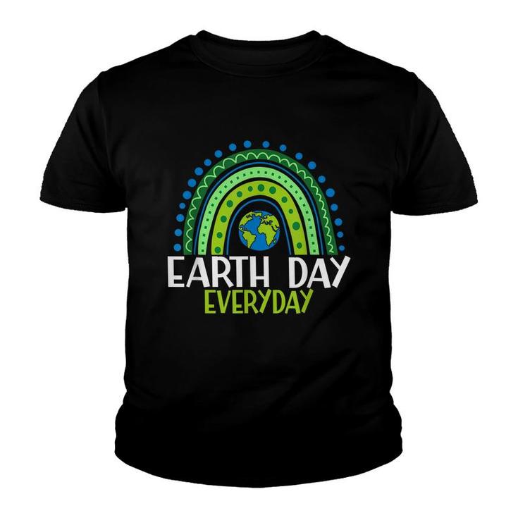 Earth Day  Teacher Earth Day Everyday Rainbow Earth Day  Youth T-shirt
