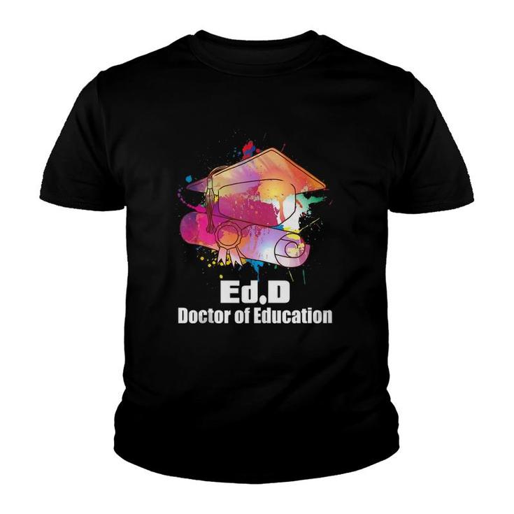 Edd Doctor Of Education Unicorn Pink Doctorate Graduation  Youth T-shirt