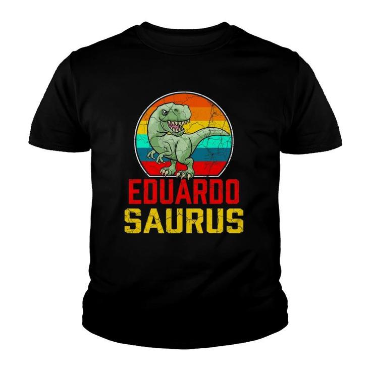 Eduardo Saurus Family Reunion Last Name Team Funny Custom Youth T-shirt