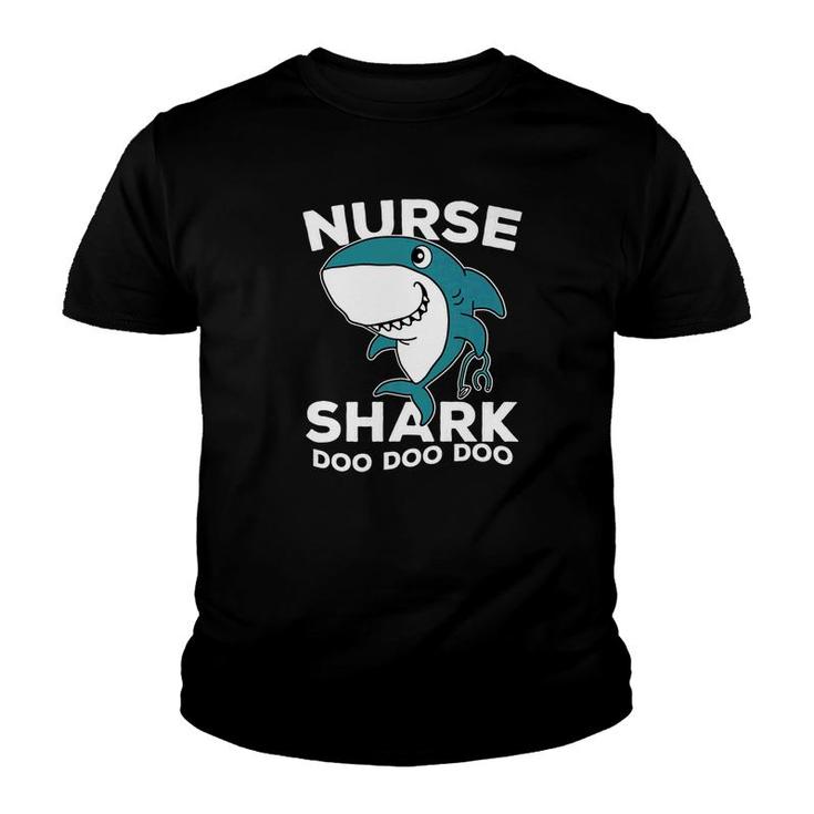 Fathers Day Nurse Shark Scrubs Dad Men Hospital Youth T-shirt