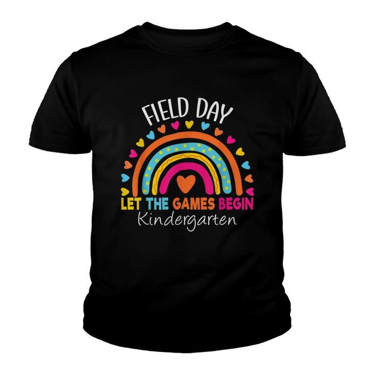 Field Day Kindergarten Rainbow Teacher Kids Girls Student  Youth T-shirt