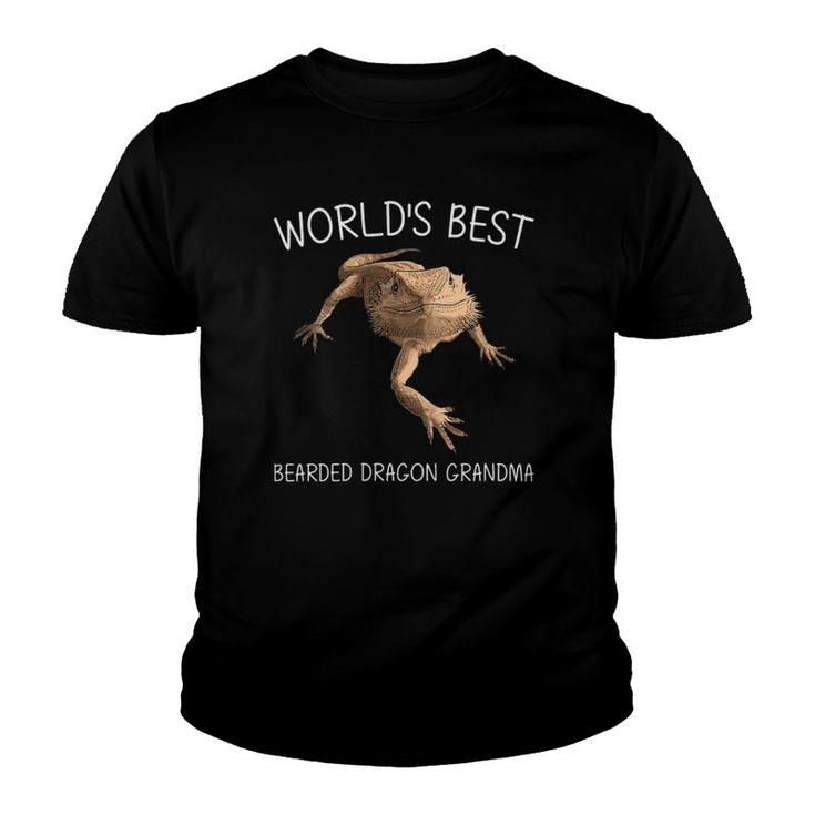 Funny Bearded Dragon Gift For Grandma Mama Lizard Pet Animal Youth T-shirt