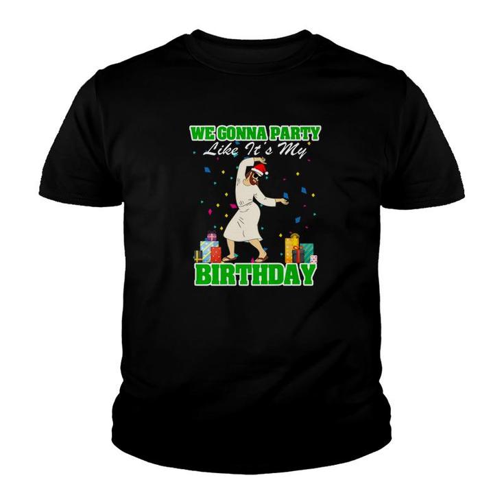 Funny Christmas  Jesus Birthday Party Youth T-shirt