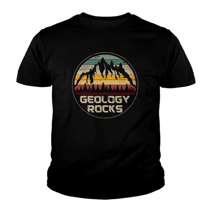 Funny Rock Collector Geographer Earth Science Gift Geology Youth T-shirt