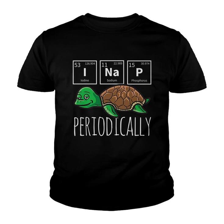 Funny Science I Nap Periodic Table Meme Meh Sea Turtle Gift   Youth T-shirt