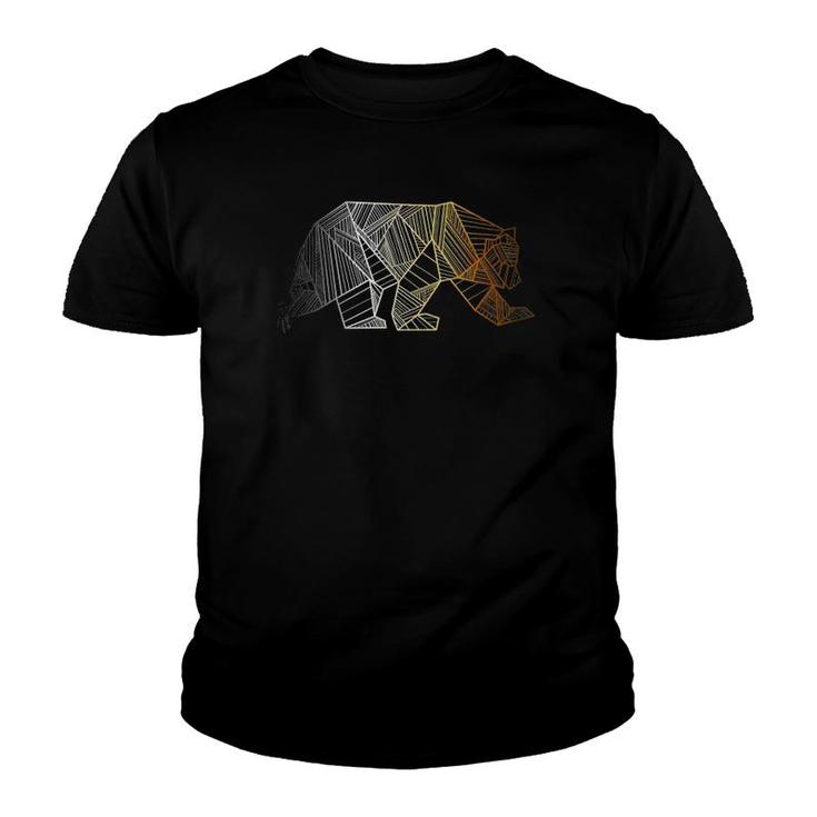 Geometric Bear Pride  Design For Gay Bears  Youth T-shirt