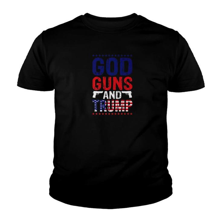 Gods Guns Trump Youth T-shirt